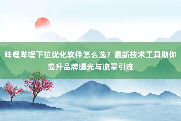 哔哩哔哩下拉优化软件怎么选？最新技术工具助你提升品牌曝光与流量引流