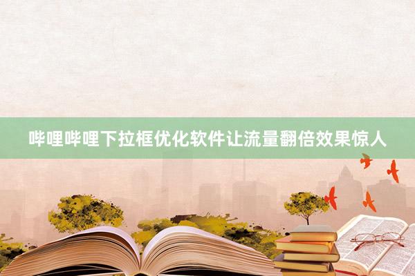 哔哩哔哩下拉框优化软件让流量翻倍效果惊人