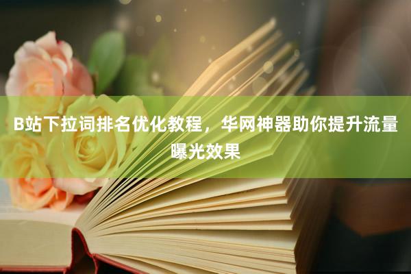 B站下拉词排名优化教程，华网神器助你提升流量曝光效果