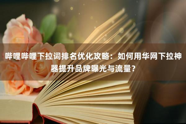 哔哩哔哩下拉词排名优化攻略：如何用华网下拉神器提升品牌曝光与流量？
