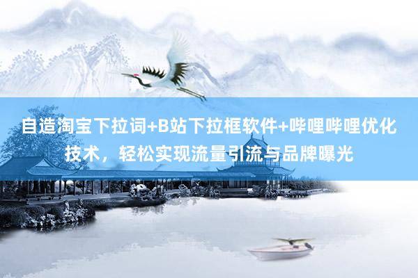 自造淘宝下拉词+B站下拉框软件+哔哩哔哩优化技术，轻松实现流量引流与品牌曝光